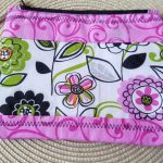 Flowers and Swirls Zipper Bag 1