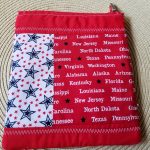 Red White Blue Zipper Bag 2